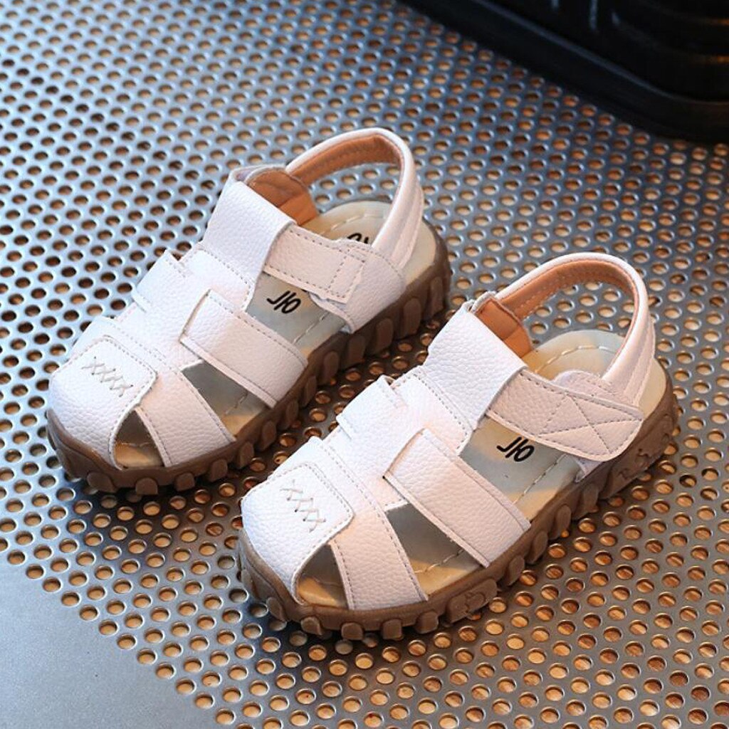 LONSANT Baby Sandals Toddler Kids leather hollow first walker shoes Boys Girls Summer Casual Sneaker soft sole Sandals