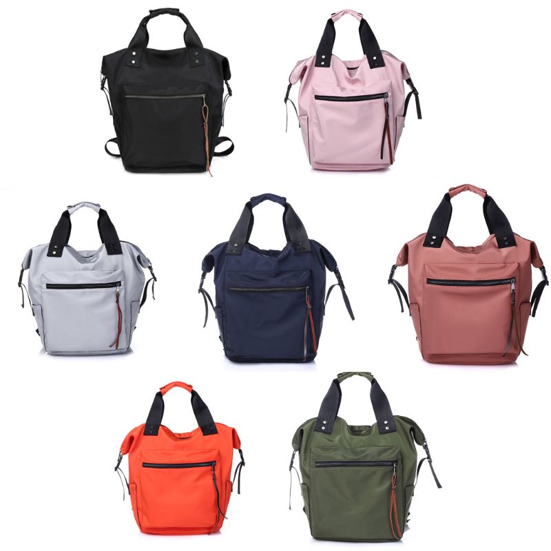 Women Waterproof Multifunctional Nylon Backpack Tote Shoulder Backpack