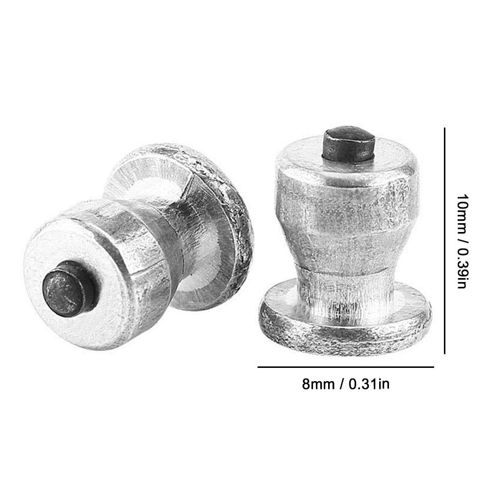 100 stk bildekk skruer sklisikre snø dekk hjul pigger harde legeringer pigger 8-10-2al pigger for bildekk for vinteren