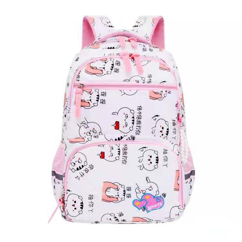 Bonito meninas saco de escola à prova dnylon água náilon bolsa de ombro anti-roubo 15.6 Polegada portátil mochila reflexão noite backbag