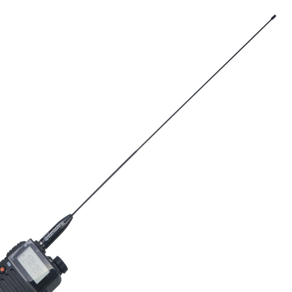 RH771S 144/430MHz Dual Band VHF UHF 2.15dB/3.4dB High Gain Titanium Alloy Whip Portable Walkie Talkies Antenna Light Weight