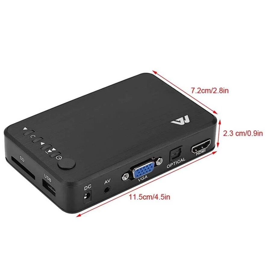 Mini Full HD Media multimedia Player Autoplay 1080P USB External HDD Media Player For SD Disk VGA AV Output FOR MKV RMVB
