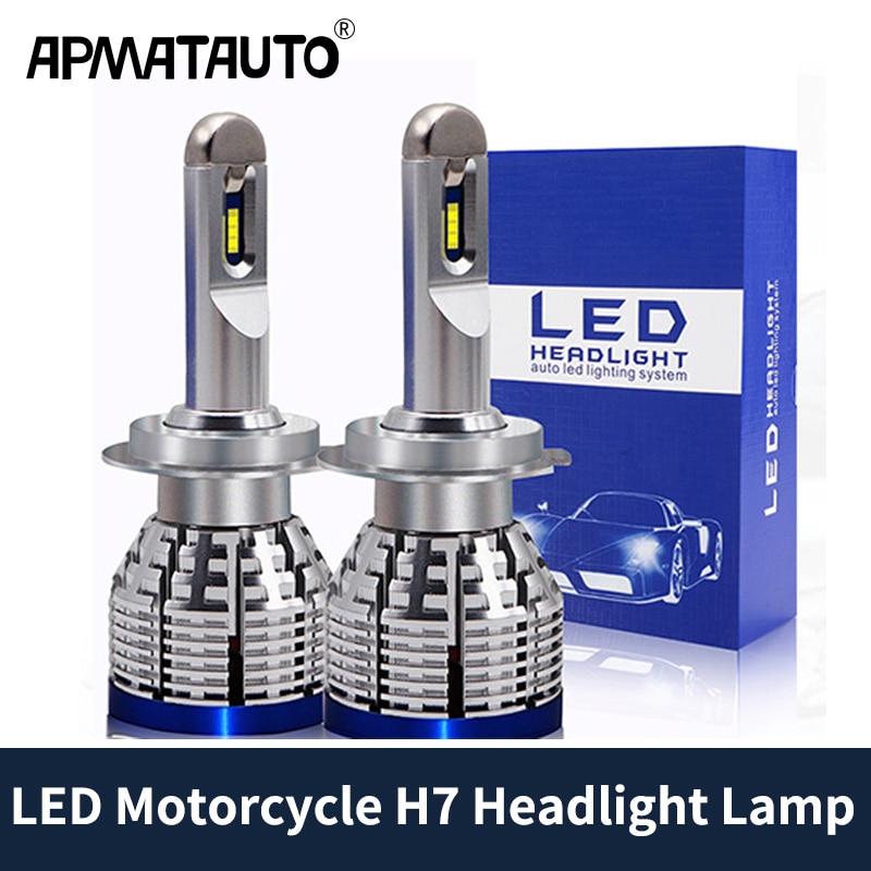 Bombilla LED para motocicleta H7 Hi Beam, para BMW R1200GS R1200R R1200RT R1200RS F800R R1300R S1000RR S1000XR K1300GT K1300S HP4