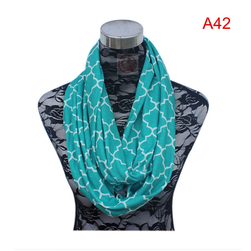 Portable femmes écharpe poche infini écharpe tout Match voyage voyage écharpes QL: a42
