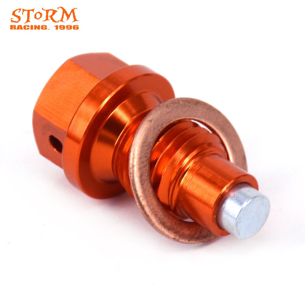 M12*12mm*p1.5mm magnetiske stel olieaftapningsbolt til ktm sx sxf excf xc xcf 125-530 smr smc endro adventure r duke 450-690