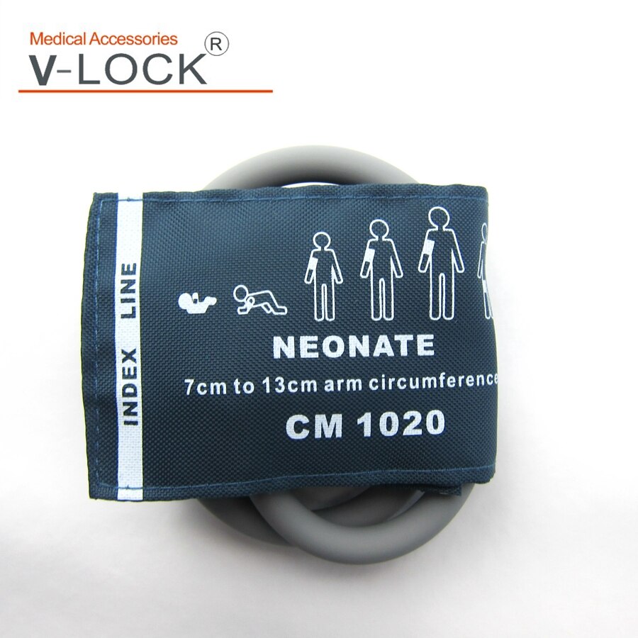 Mindray Edan Biolight Adult Arm Size Single Tube NIBP Blood Pressure Cuff for BP Monitor Sphygmomanometer: Neonate Arm
