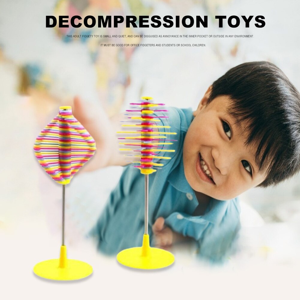 Funny Slow Soft Kid Decompression Balls Spiral Spinning Lollipop Rotary Toy Stress Anxiety Relief for Adult Kid