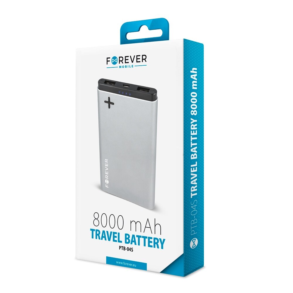 POWER BANK FOREVER PTB-04S POWER+ 8000 MAH - GRIS