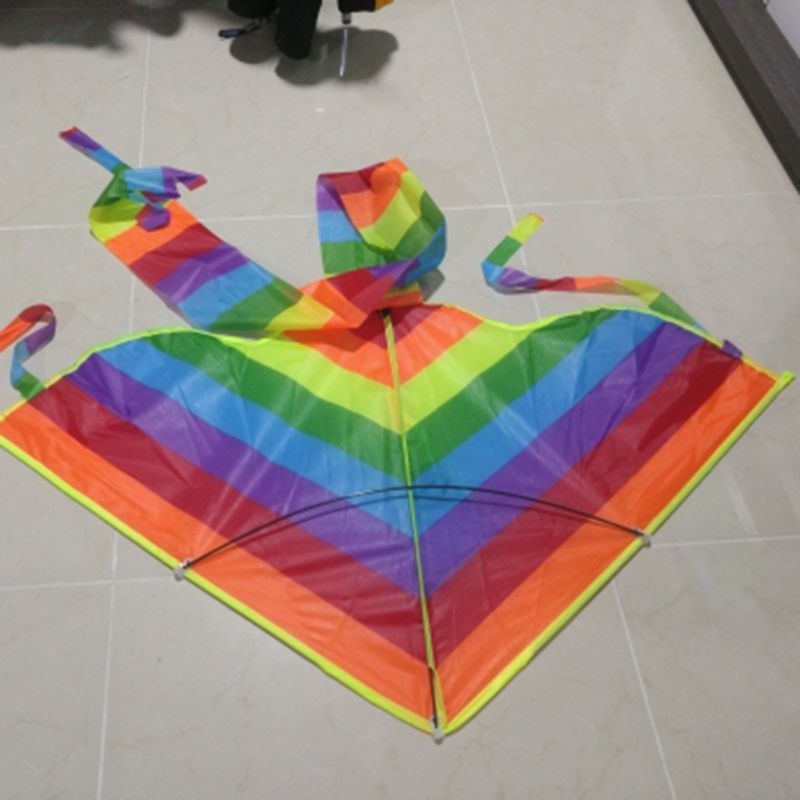 Lange staart regenboog vlieger buiten vliegers vliegend speelgoed vlieger voor kinderen kinderen