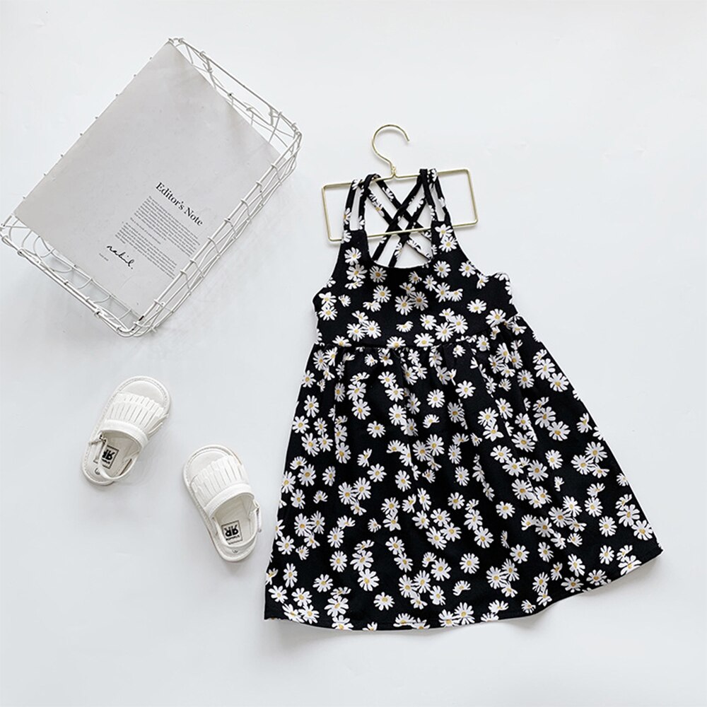 vetement bebe fille bebe fille robe bebe fille robe mariage fille deguisement fille Robes d&#39;été pour enfants, dos nu, marguerite, vêtements de plage pour filles, 2022: A / 6T