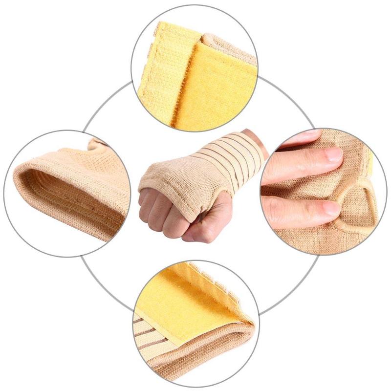 Sport Bandage Protection Training Guard Wrap Hand Elastic Knitted Fabric Palm Wrap Hand Brace Support Wrist Sleeve Band Guard