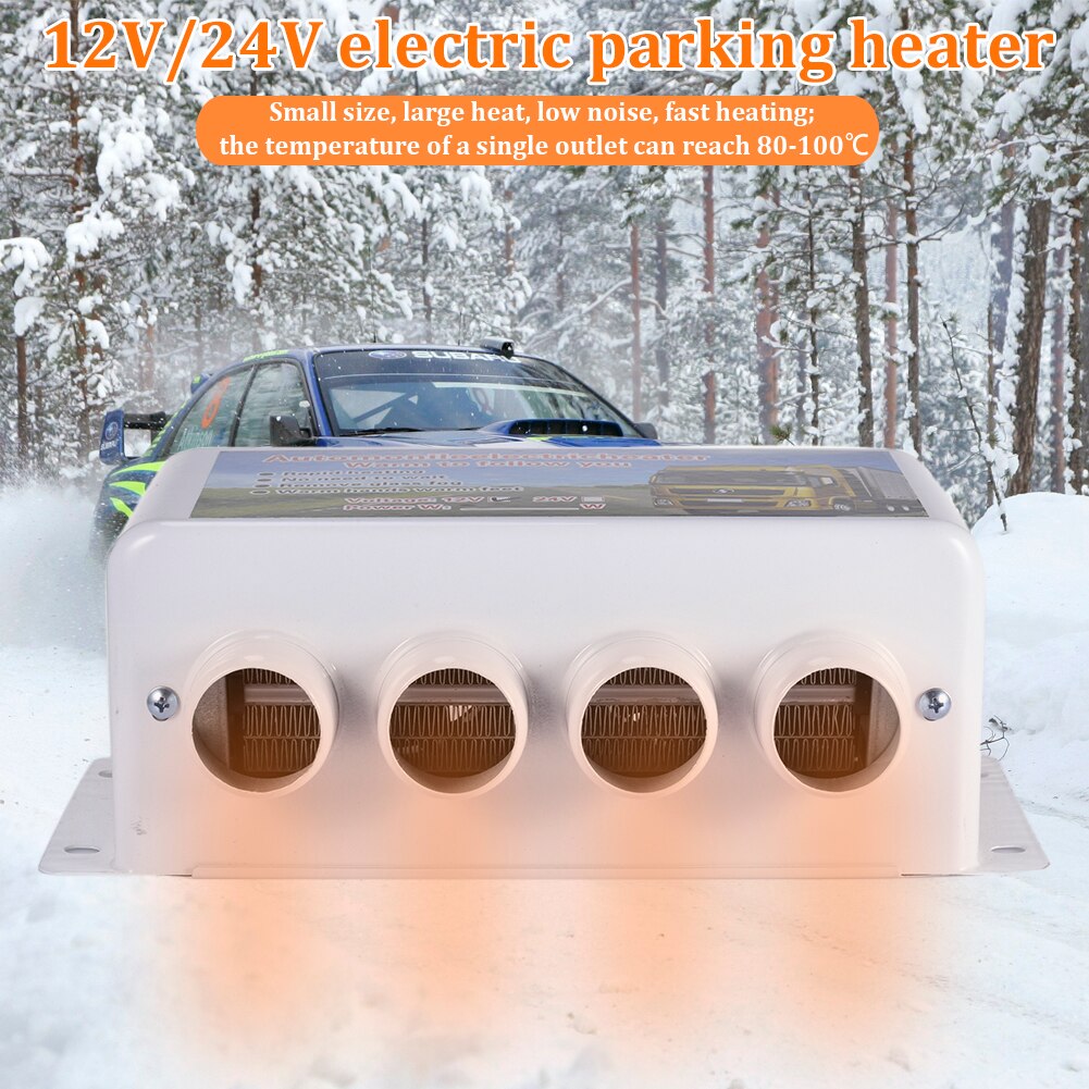 32*20cm 12v/24v 1000w vinterbil luftkølerventilator varm bilvarmer forrude afrimer afrimning effektiv auto bilvarmeblæser