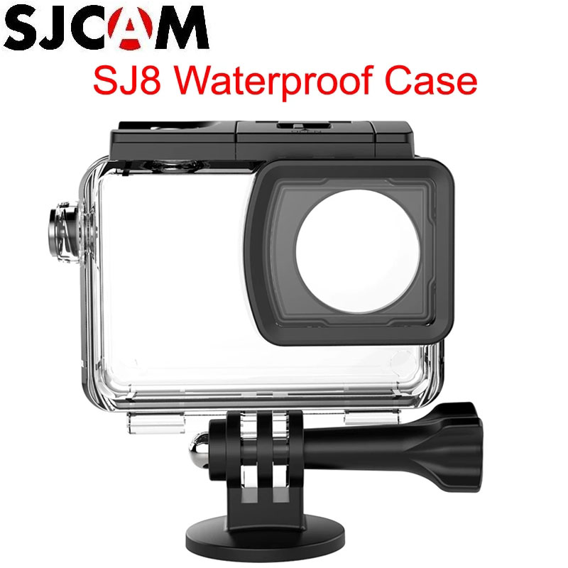 Sjcam sj8 caso à prova dunderwater água subaquática 30m mergulho habitação câmera quadro protetor bolsa de transporte para sjcam sj8 pro sj8 plus sj8 ar sj8 +