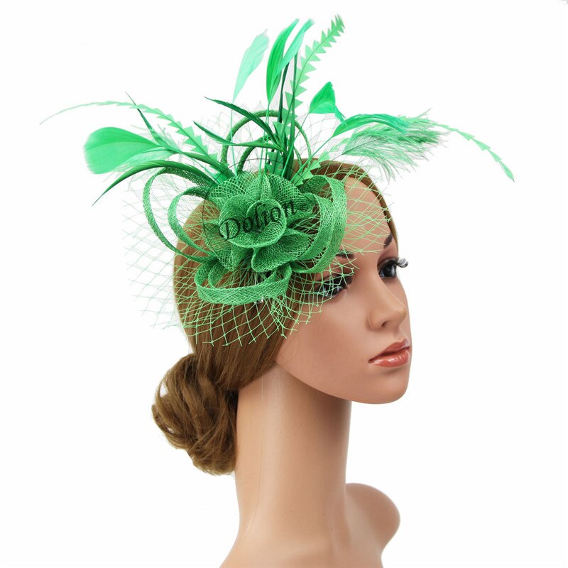Women Chic Fascinator Hat Cocktail Wedding Party Church Headpiece Headwear Hair Clip Accessories
