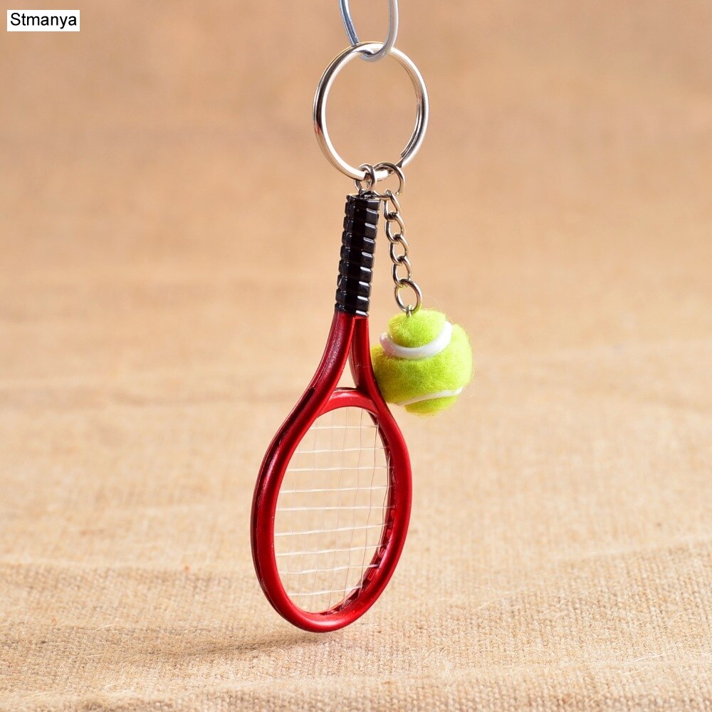 Mini Tennisracket Hanger Sleutelhanger Sleutelhanger Key Chain Ring Finder Holer Accessoires Voor Lover 'S Day #17162