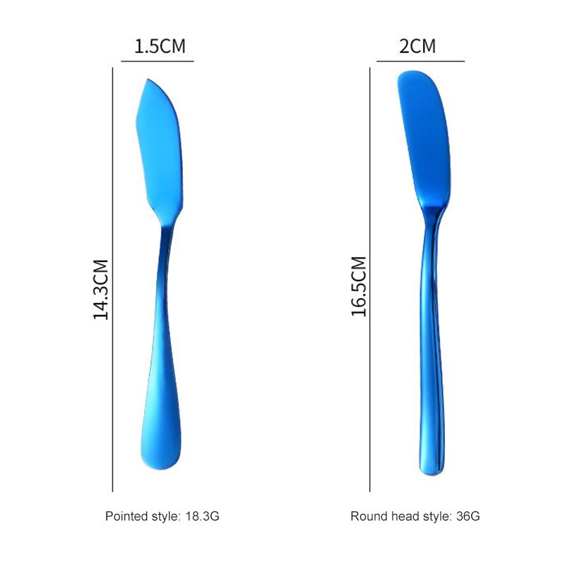 Stainless Steel Butter Knife Cutter Cheese Knife Silver Dessert Tool Jam Spreader Utensil Cutlery Dessert Kitchen Tools 2 kind