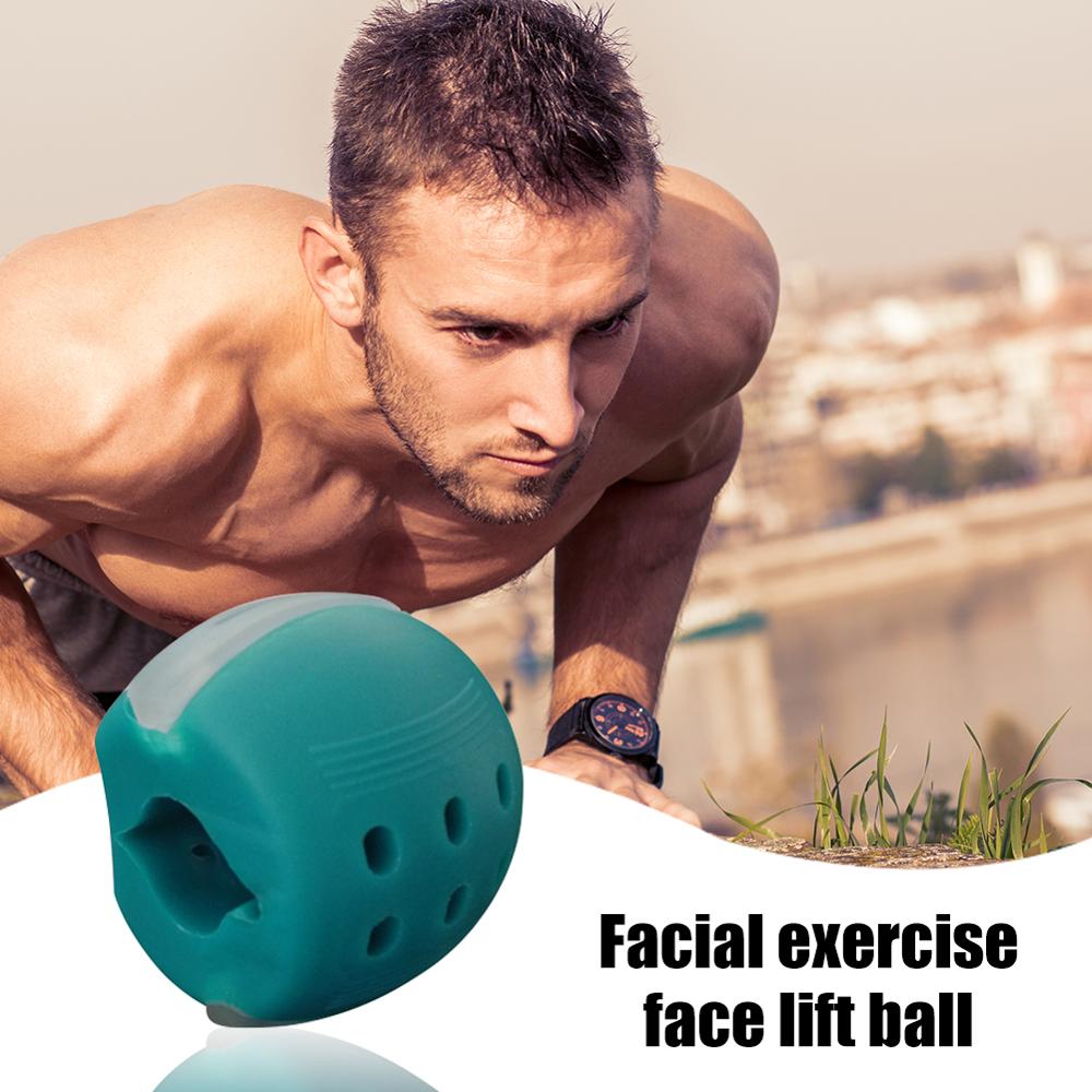 Madkvalitet silicagel ansigts toner træner kæbe træning kugler muskeltræning fitness kuglehals ansigt toning