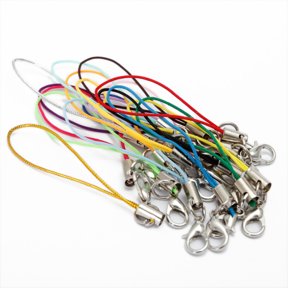 10Pcs/Lot Lanyard Lariat Strap Cords Lobster Clasp For DIY Keychain Hooks Charms Keyring Jewelry Making Supplies Accessories