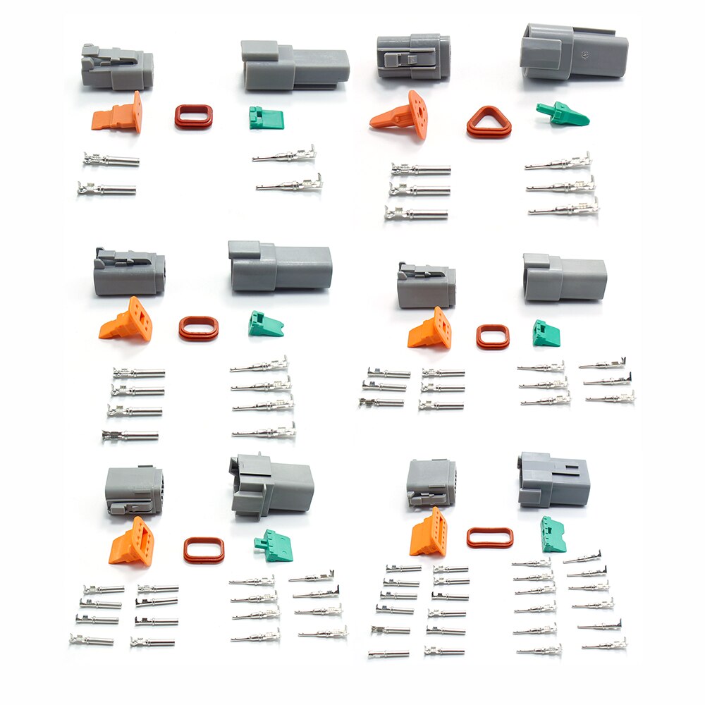250pcs Waterproof Wire Connector Kit 2P 3P 4P 6P 8P 12P Automotive Sealed Plug With Pins Box for Car Truck Connecting Terminal