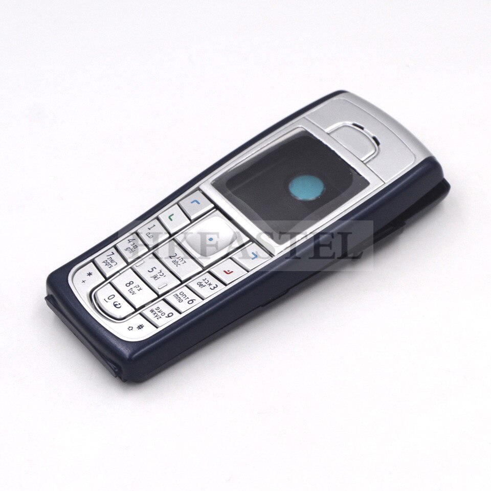 Für Nokia 6230 5A Neue Voll Komplette praktisch Gehäbenutzen Abdeckung fallen mit Tastatur dunkel Blau, schwarz, Alle Schwarz