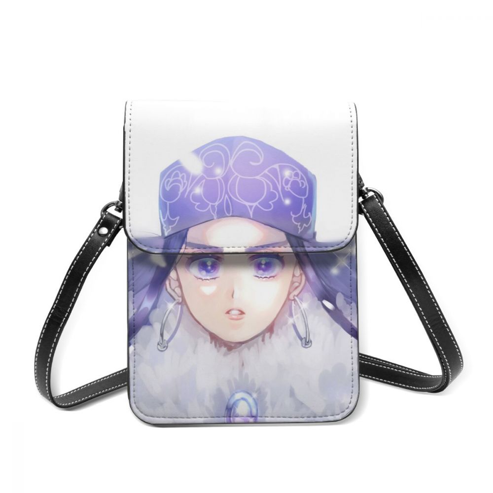 Golden Kamuy Schoudertas, Lederen Tas, Multi-Pocket Dame Tas, Student Mode-Kaart Tas, mobiele Telefoon Tas