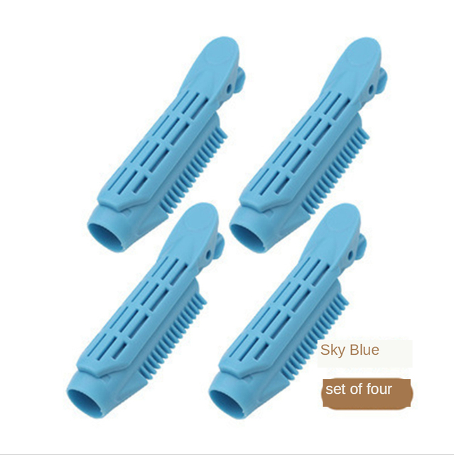 4 Stks/set Volumizing Haar Wortel Clips Natuurlijke Pluizig Haar Clip Haar Wortel Curler Roller Hair Styling Tools Accessoires: sky blue