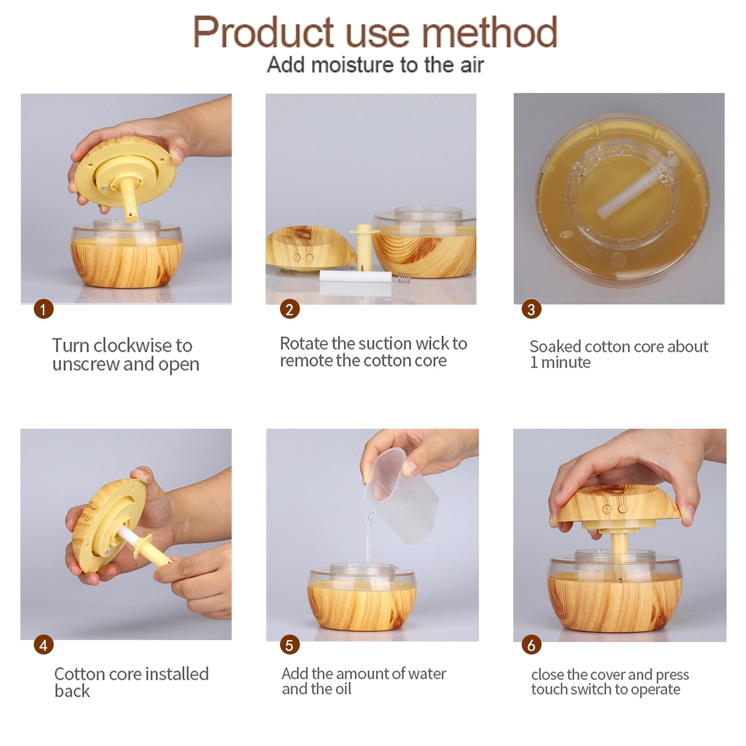 300ML air fragrance diffuser machine diffuser Air Humidifier Ultrasonic Difuser