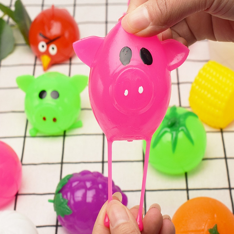1Pc Jello Pig Cute Anti Stress Splat Water Pig Ball Vent Toy Venting Sticky Pig Squishy Antistress Soft Stress Relief Funny