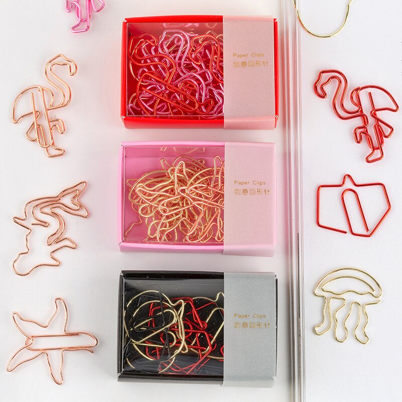 Mini pince en papier, forme de sirène, reliure en métal, avec pince à papier, étoile de mer, papeterie, Kawaii, pour Photos, billets et lettre, 9 pièces/boîte