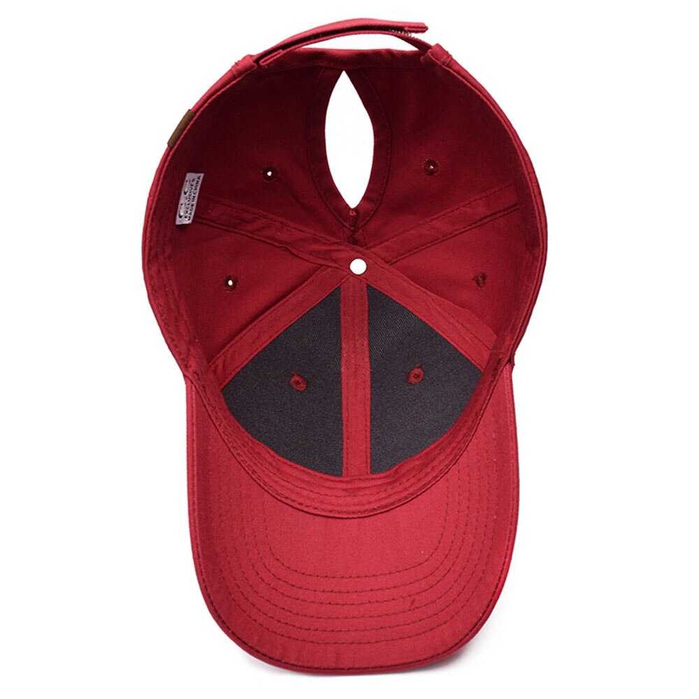Zomer katoenen paardenstaart baseballpet dames camouflage pet snapback vader hoed knot dame meisjes reishoed klep