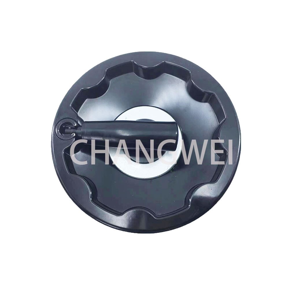 16×160 18×200 plastic alloy folding lathe milling machine handwheel, corrugated handwheel with rotating handle,