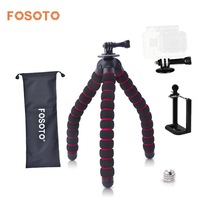 Fosoto grande polvo flexível gorillappod mini tripé suporte 5kg carga-bearin para gopro hero 4/3 +/3 câmera digital dv canon nikon