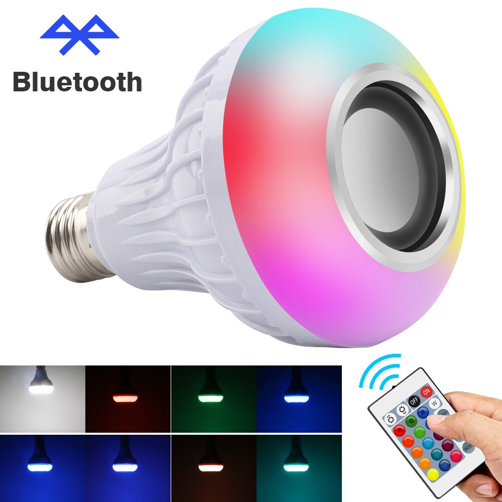 Smart Rgb Led Lamp Draadloze Bluetooth Speaker Muziek Spotlight Lamp Led Licht Voor Bar Party Stage Verlichting Afstandsbediening