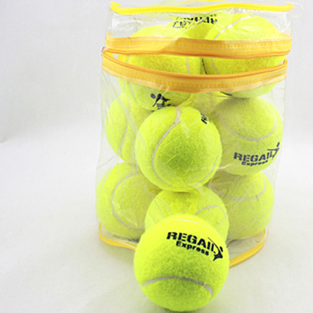 12PCS Elastic Tennis Balls Training Tennis Balls for Sports Practice Outdoor