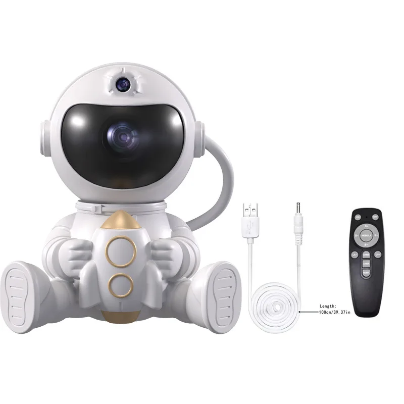Proyector de astronauta Xiaomi, luz nocturna LED, galaxia, estrellas, nebulosa, lámparas de techo para decoración de sala de juegos, para niños