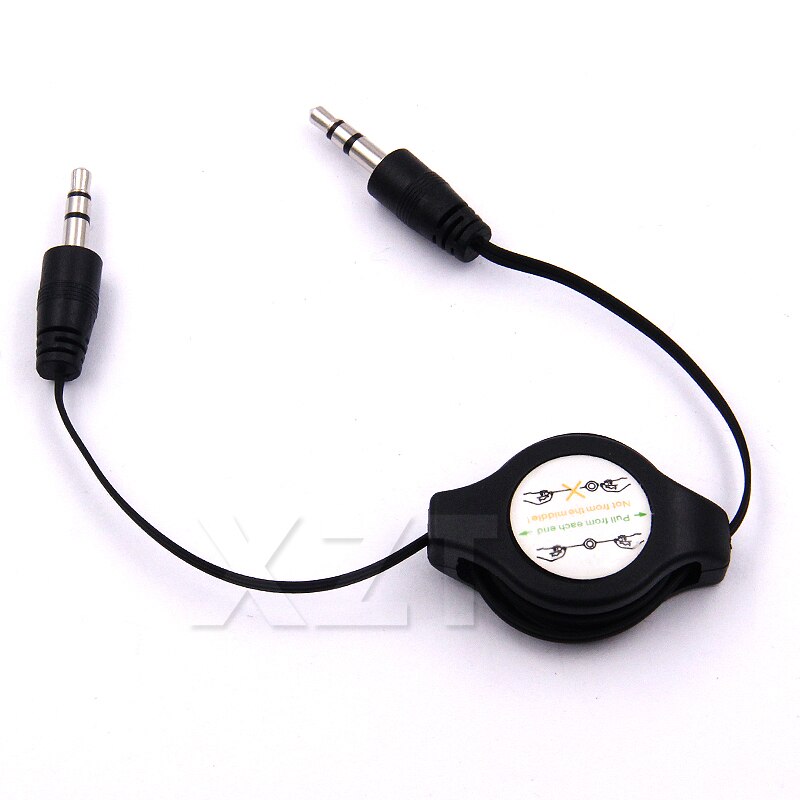 80cm 3,5mm Versenkbare Kopfhörer Jack Aux Audio Kabel Männlichen für Auto Iphone Samsung Telefon GPS MP3 MP4 Musik stereo Lautsprecher