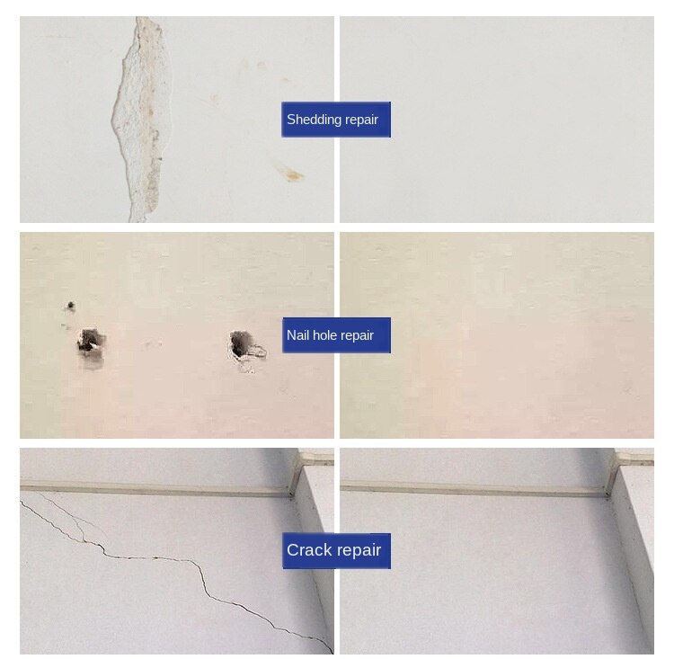 Innere Mauer Reparatur Einfügen Anti Mehltau Riss Nagel Loch Reparatur Kitt eins Weiß Reparatur Einfügen Haushalt wasserdicht und leicht zu benutzen