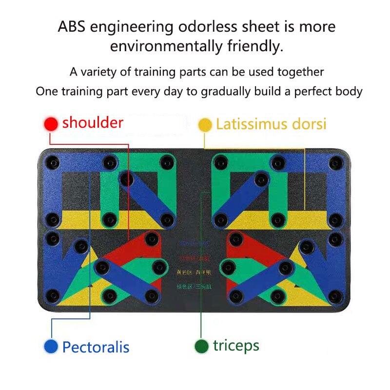 Multifunctional Push-up Board Portable Quick Disassembly Easy To Store Home Fitness Exercise Muscle Training Equipment Bracket