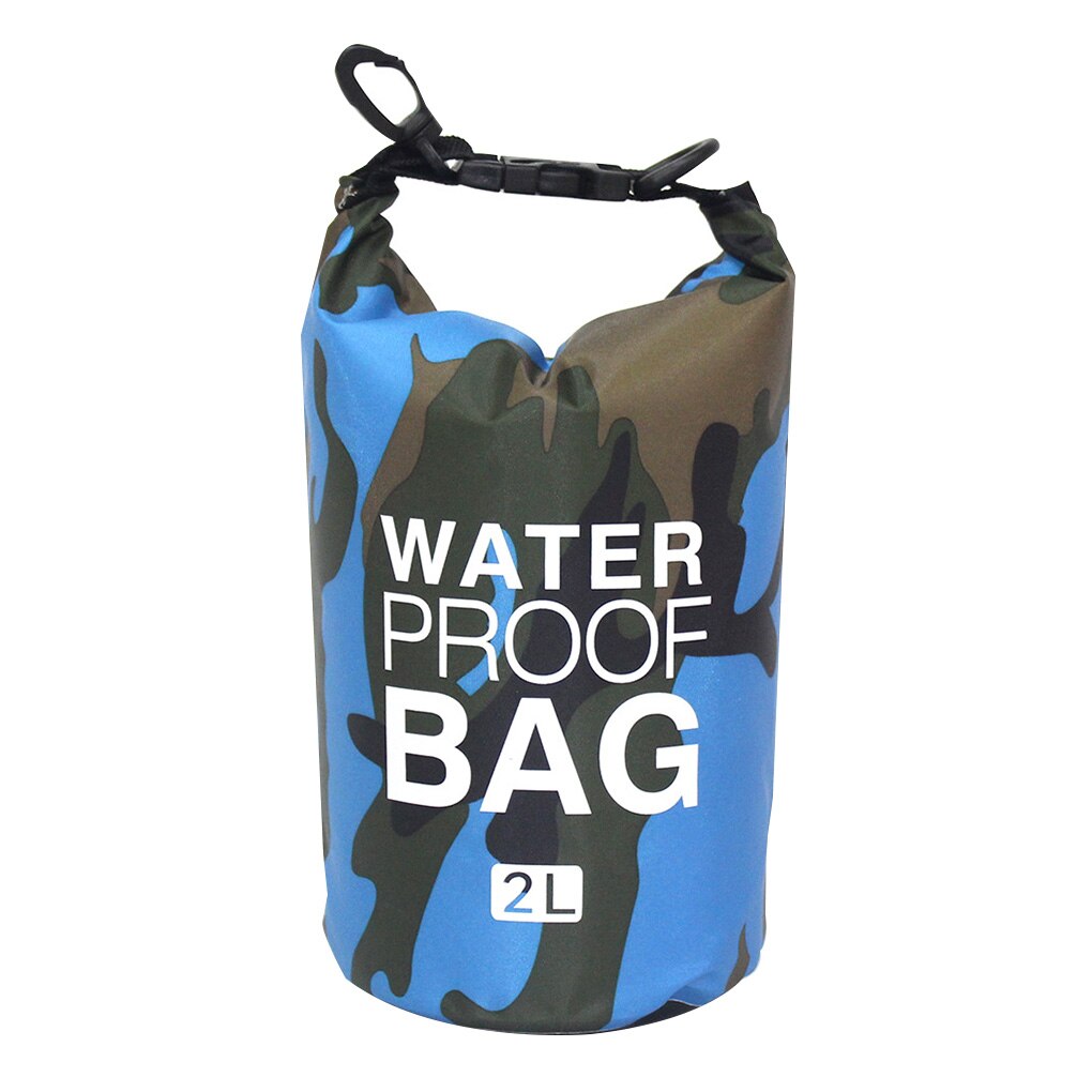 Foldable PVC Waterproof Dry Bag 2L 5L 10L 20L 30L Camo Outdoor Diving Man Women Beach Swimming Bag Rafting River Ocean backpack: 2L  no.19