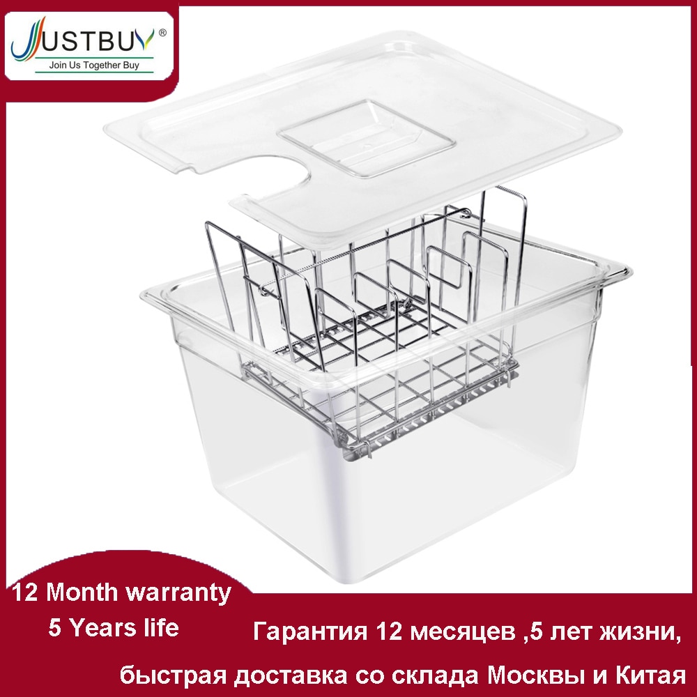 Sous Vide Container with Lid for Circulator Sous Vide Culinary Cooker 11L Capacity