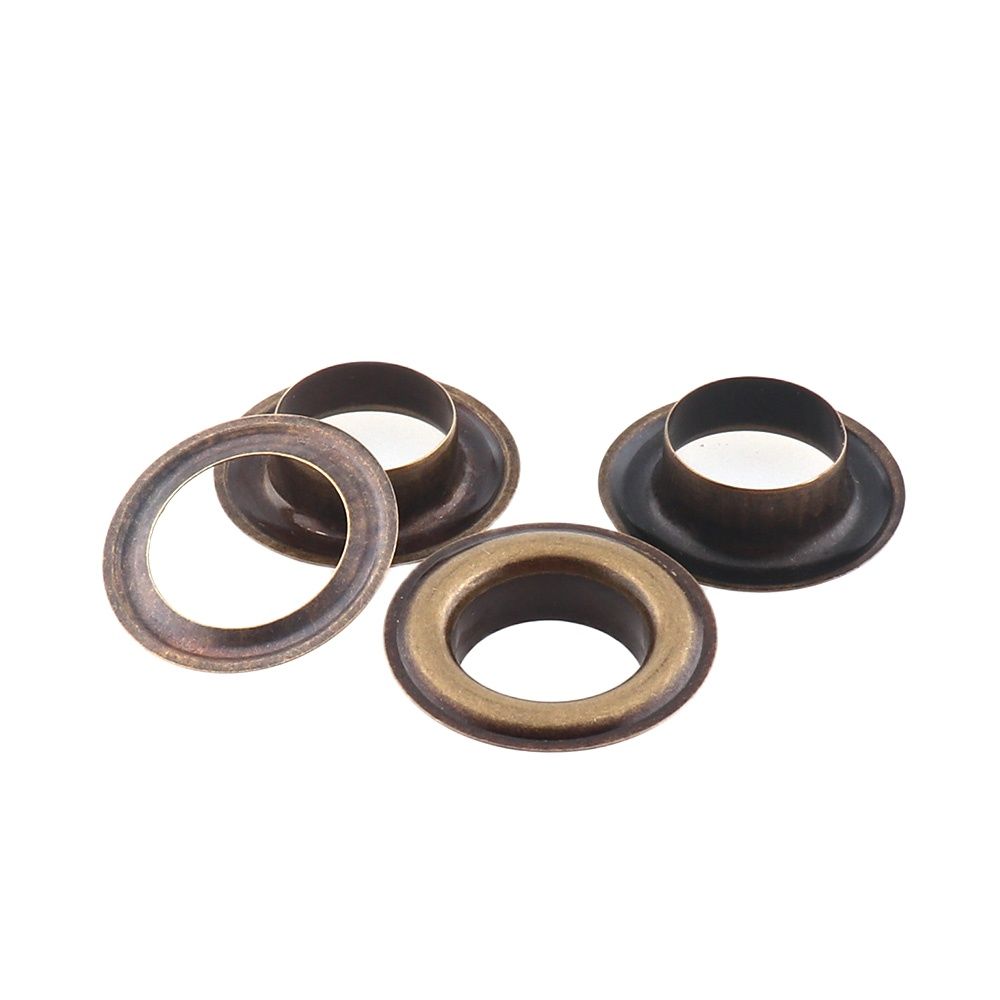 Juego de 50 ojales de Metal con arandelas para zapatos, accesorios prácticos de cuero para manualidades, cinturón para álbum de recortes, DIY