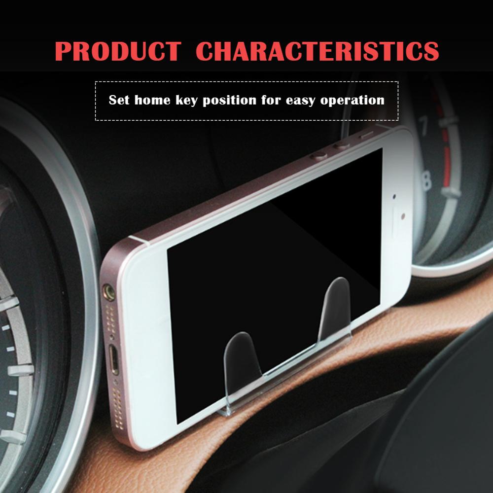 Auto Universele Telefoon Houder Mini Transparante Dashboard Mount Stand Mobiele Houder GPS Ondersteuning Smartphone Voiture Beugel