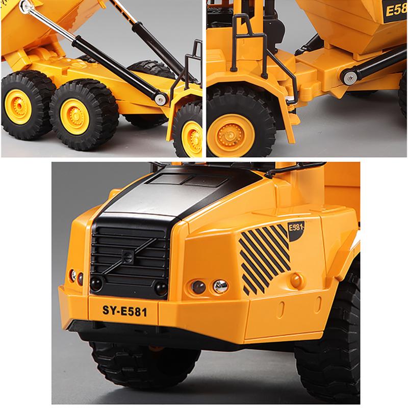 1/22 RC camiones cubo volcado 2,4 GHz Control remoto ingeniería vehículo construcción camiones RC juguetes para niños