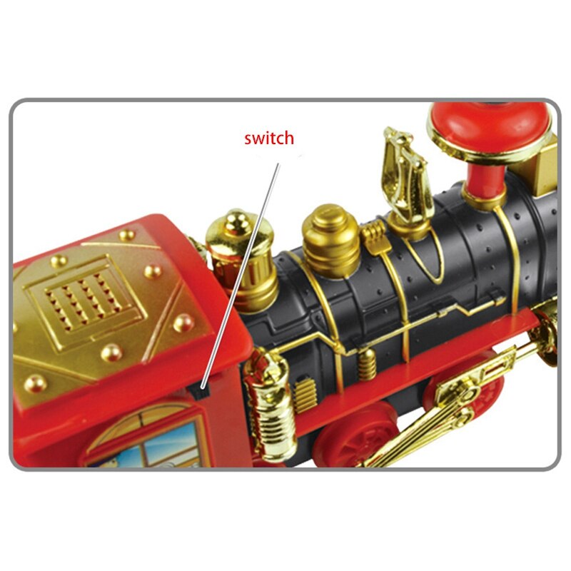 RC Conveyance Rail Car Electric Steam Smoke Track Train Simulation Model Rechargeable Set Model Toy for Toy