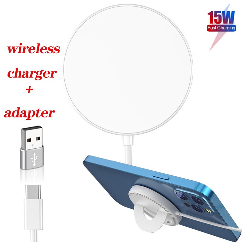 15W Magnetic Qi Wireless Charging For iPhone 12 Pro Max Mini Fast Charger For iPhone 11 XS X Wireless Charger For Huawei Xiaomi: 02
