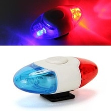 Super Fiets Licht Waterdicht Politie 4 Led Rood Blauw 4 Flash Modi Fietsen Achterlicht Veiligheidswaarschuwing Lamp Fiets licht