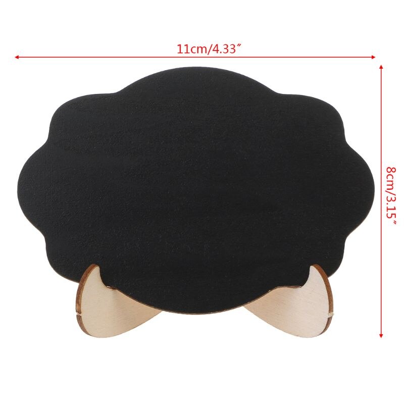 10 stücke Holz Mini Tafel Wolke bilden Tisch Zeichen Memo Nachricht Stehen Kreide Bord Hochzeit Party Dekoration Lieferungen
