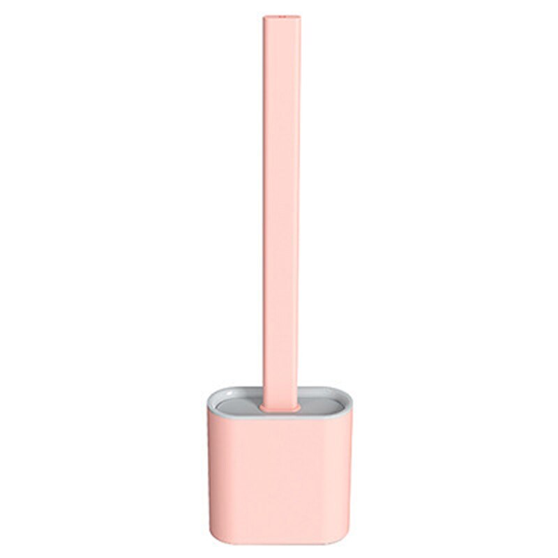 Brosse de Toilette murale en Silicone, accessoires de Toilette, salle de bain, WC: Rose