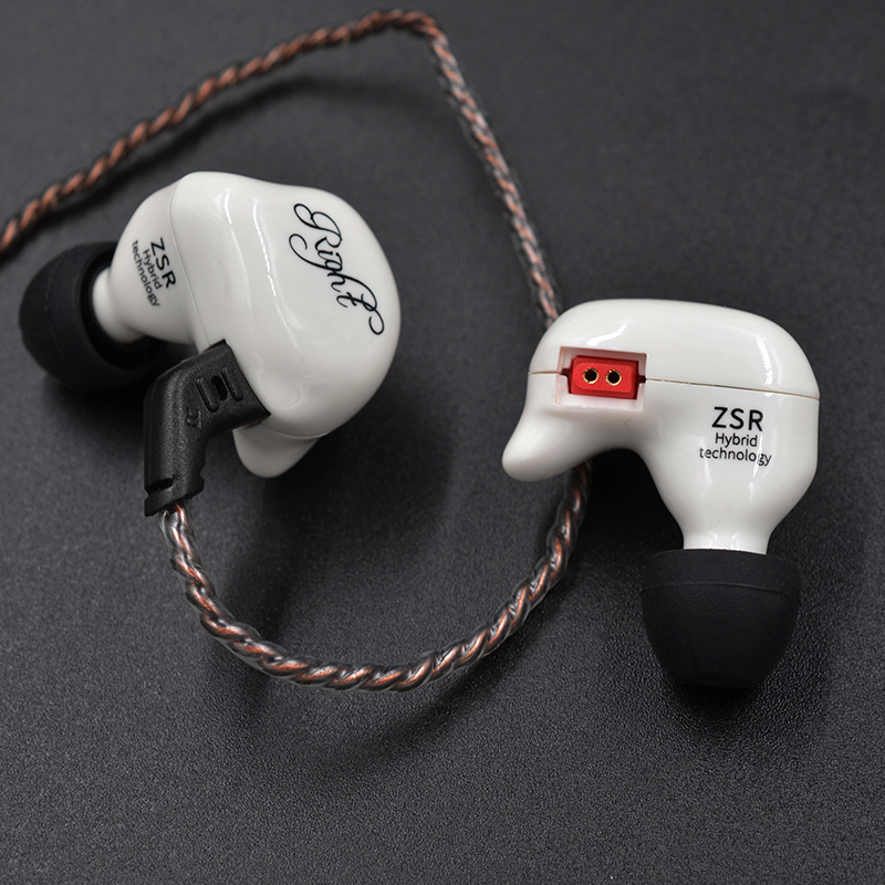 KZ ZSR 1DD 2BA Hifi Sport in-ohr Kopfhörer Dynamische Treiber Lärm abbrechen Headset Ersatz Kabel wie10 ZS10 ZST X ZSX V90 VX