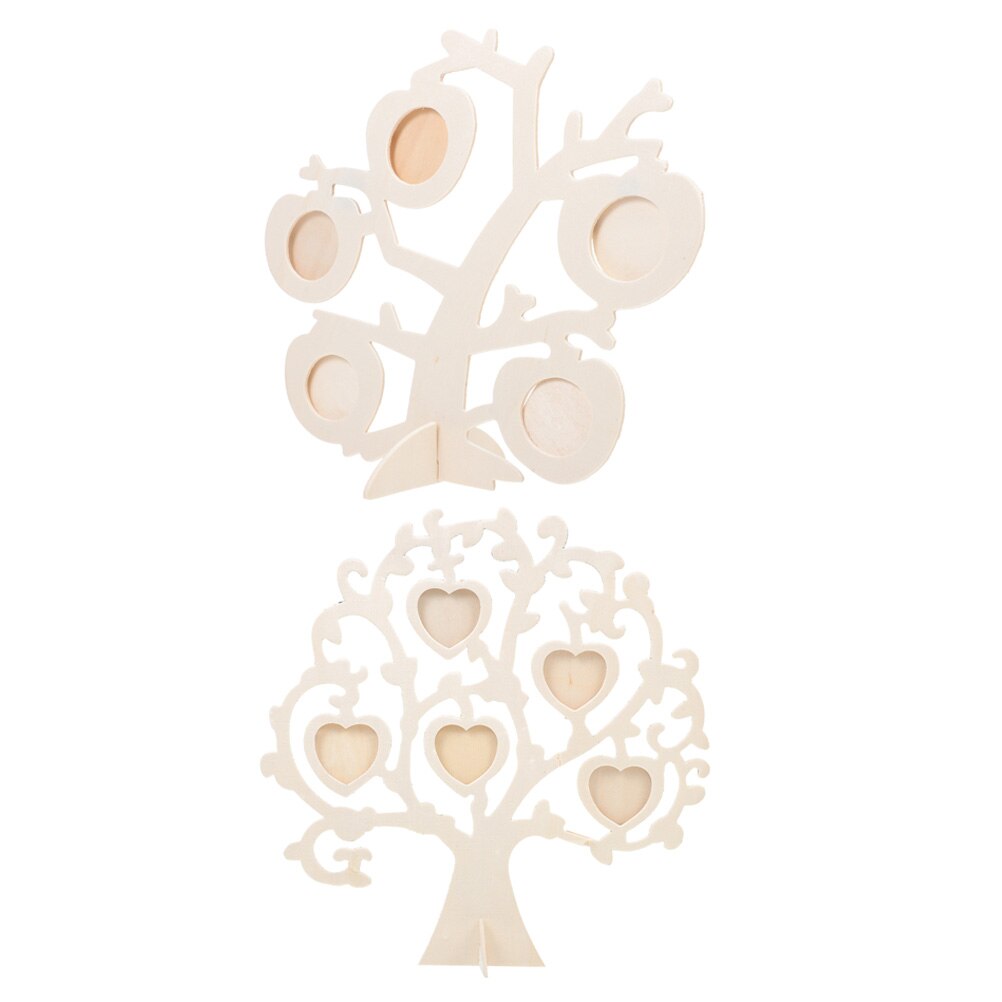 2 sets of Wooden Photo Display Frames Photo Frames DIY Picture Frames Material